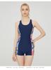 Women's Chlorine-Resistant Lycra One-Piece Swimsuit with Chest Pads - Slimming, Tummy-Concealing, Professional Racing Style