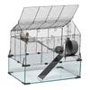 Wire Hamster Cage Habitat 22.8in Rodent Gerbil Small Animal House
