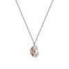 Copper-Plated Gold Pendant with Irregular Ingot and Pea Pearl - Elegant High-End Style Accessory