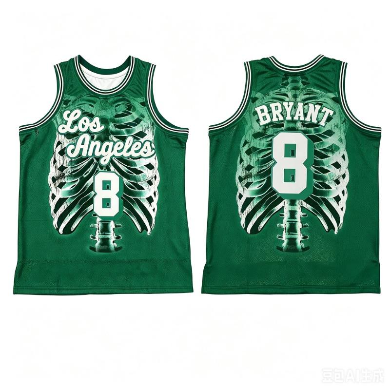 New Basketball Jersey No.8&24 Summer Men's Sleeveless T-shirt Breathable Men's T-shirt and Tank Tops Quick-dry Clothes for Man