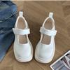French retro platform Mary Jane small leather shoes women's 2025 new summer versatile skirt thick heel light mouth single shoes