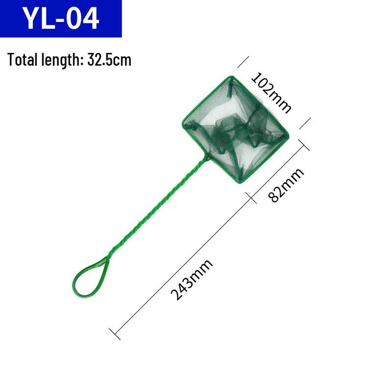 Hand-Held Aquarium Fish Net - Square Scoop for Ornamental Fish