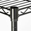 4-layer Plastic Coated Iron Shelf Without Wheels For Organizing Displaying Accessories Products