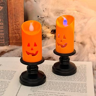 Halloween Pumpkin Lanterns Candle Lanterns Candlesticks Night Lights Atmosphere Decoration Props and Small Ornaments