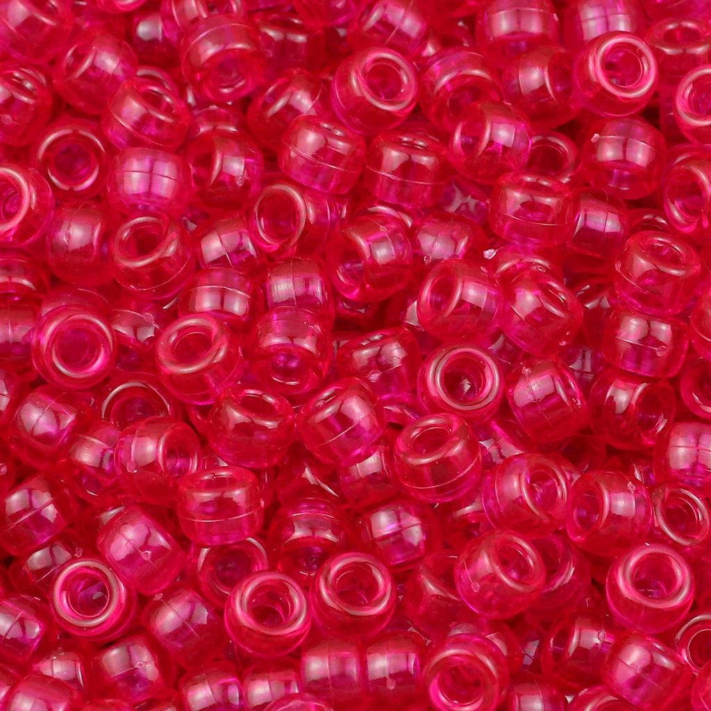 200-1200Pcs multi-colored Large Hole Pony Beads Plastic Beads For Bracelets Making DIY Crafts Jewelry Key Chains And Decorations
