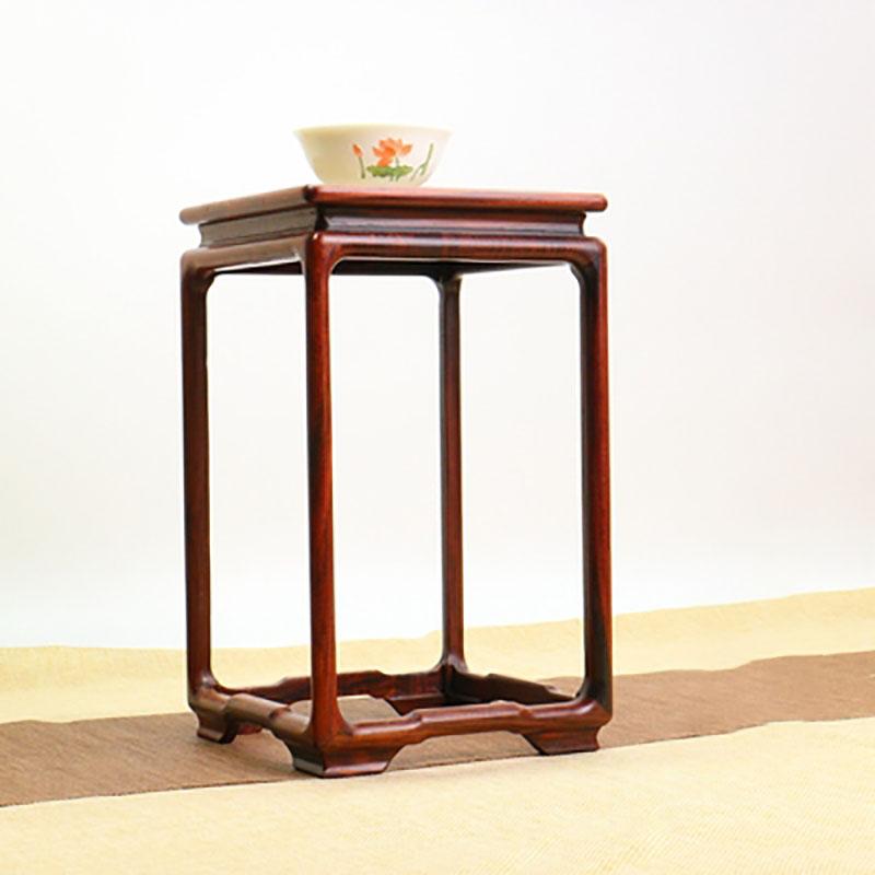 Solid Wood Bonsai, Small Flower Rack, Red Acid Branch, Chinese Style, Antique, Porcelain, Jade, Vase, Antique, Handicraft Base