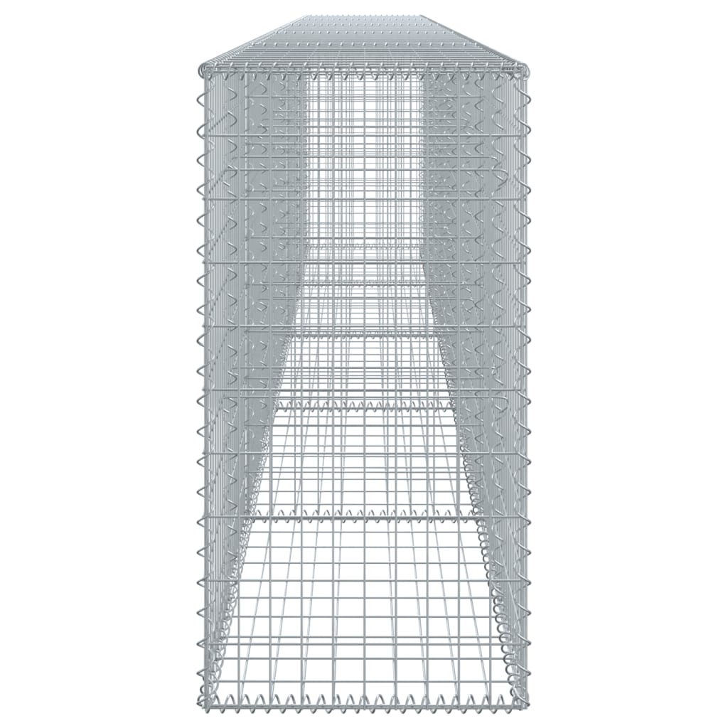 Gabion with Lid 500 X 50 X 100 Cm Galvanized Iron