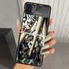 Musical Instrument Drum Rock Hard PC Phone Case For Samsung Galaxy Z Flip 7 6 5 4 3 Black ZFlip7 ZFlip6 Flip5 Flip4 Flip3 5G Pri