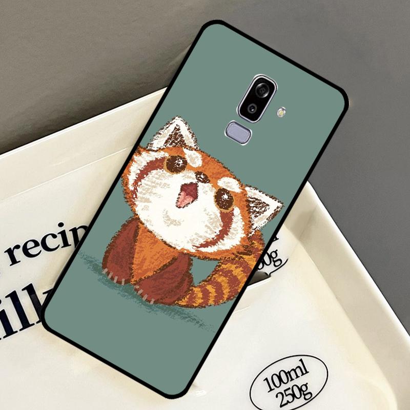

Red Panda Cute Animal Case For Samsung Galaxy J7 J1 J5 J3 2016 A3 A5 2017 A6 A7 A8 A9 J4 J6 Plus J8 2018 Cover J3 2017 - J330