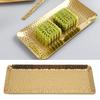 25x11cm Towel Hammered Trays Stainless Steel Multi Purpose Dishwasher Safe Dessert Tray Plate for Home Restaurant