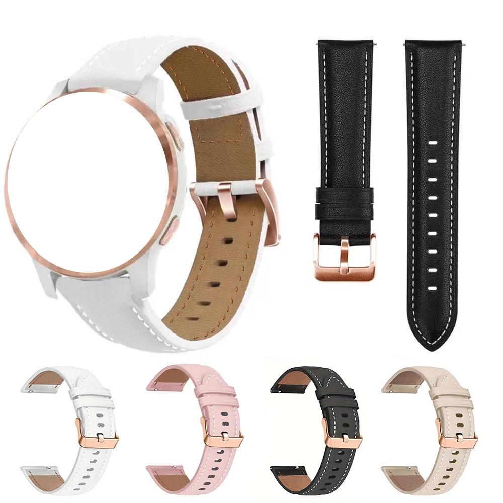 Women's 18mm/20mm Leather Replacement Watch Band for Huawei, Garmin, and Samsung Smartwatches In Stock