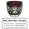 Edo Kiriko Handgeschnitztes Japanisches Sake & Spirituosen Glas