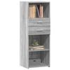 VidaXL Highboard Sonoma Grey 45x42.5x124 Cm Engineered Wood, Sideboard, Cupboard, Side Cabinet, Cabinet, 846171