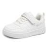 2025 Spring and Summer Little White Shoes Children's Mesh Boys and Girls Board Shoes Medium and Older Children's Leather Versatile Casual Sports Sho