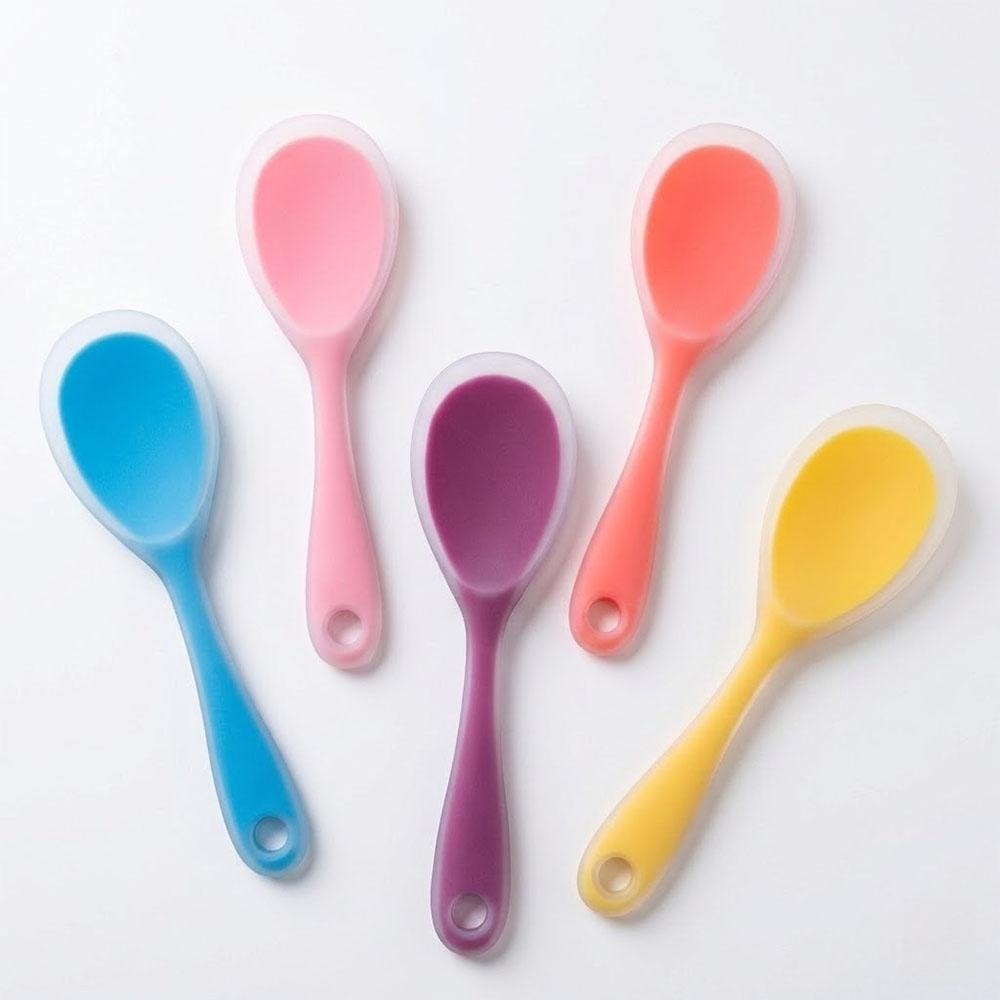 Food Grade Silicone Rice Spoon - Non-Stick & Heat Resistant for Rice Cooker