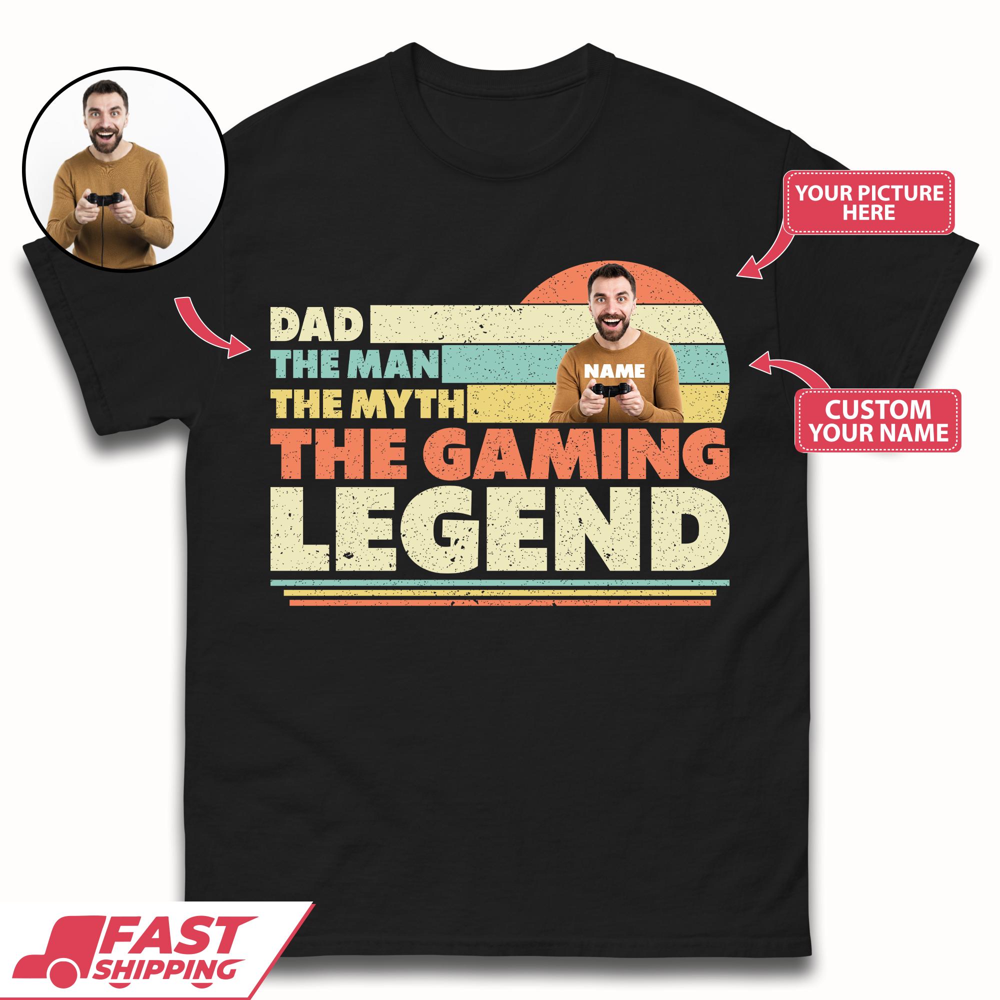 Dad The Gaming Legend Mens T-Shirt S