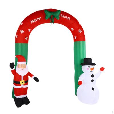 Christmas Inflatables Archway with Snowman Xmas Decor for Lawn Holiday Party