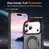 360° Magnetic Swivel Ring for iPhone 17 Pro Max 17 Pro iPhone Air Case, Built-in Metal Stand, Shock and Vibration Resistant Case