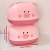Cute Shaped Tissue Box Holder Durable Plastic Multi-Functional Desktop Organizer For Home & Commercial Use