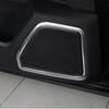 4 Stück für Porsche Macan 2015- Silber Edelstahl Tür Lautsprecher Horn Ring Rahmen Abdeckung Zierleiste