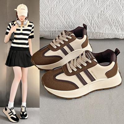 Platform Sole Forrest Gump Dad Shoes Women's Spring 2025 New Trend Inner Height Increase Casual Shoes Fashion Small Women's Shoes