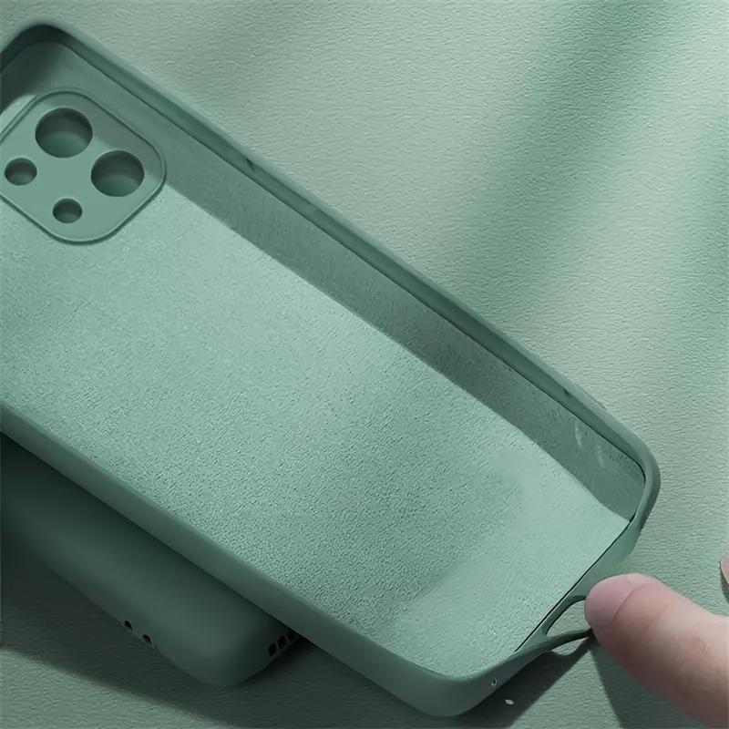 Liquid Silicone Plain Phone Case For iPhone 17 16 15 14 13 12 Pro Max 16 Plus 17Pro Air Soft TPU Camera Protector Cover