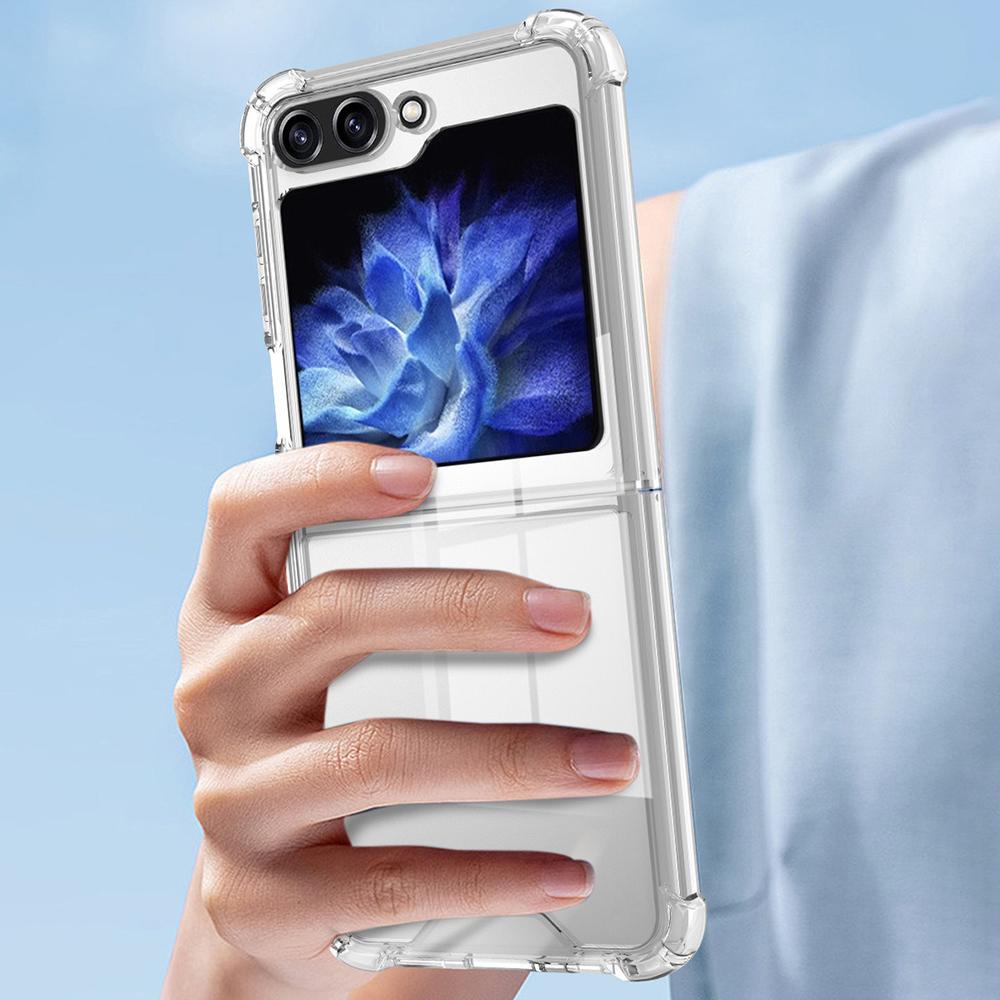 For Samsung Galaxy Z Flip7 FE 5G/Z Flip6 5G Case Transparent Hard Acrylic Phone Cover Shockproof Protection