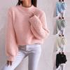Women Pullover Sweater Casual Knitting Top Hollow Out Round Collar Jumper Office Lady Knitwear 2025 Autumn Winter Knitted Tops