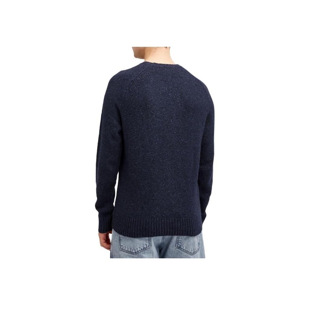 Polo Ralph Lauren Solid Color Raglan Sleeve Crew Neck Long Sleeve Sweater Men sweater Navy-Blue 710946146-001