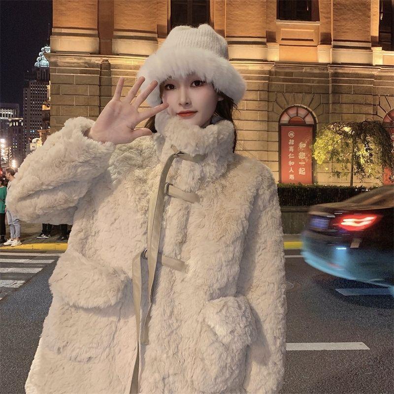 Winter Koreanische Version der kleinen losen verdickten Lammwolle Jacke weibliche Milch gutes Design Gefühl von warmen kalten Baumwollmantel Baumwollkleidung
