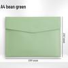 A4 Textured Leather File Bag, Custom Logo, Waterproof, Large Capacity Document Holder