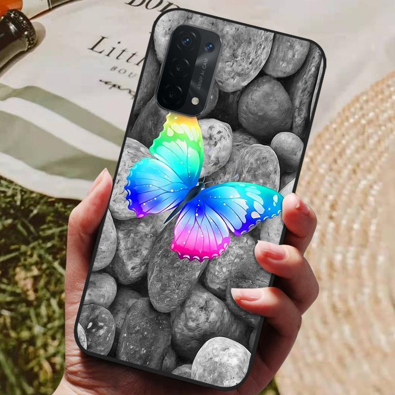 Für Oppo A54 5G Hülle Silikon Rückseite Handyhülle für Oppo A54 5G CPH2195 Hüllen Weiche Bumper Coque für OPPOA54 A 54 5G 6,5 Zoll