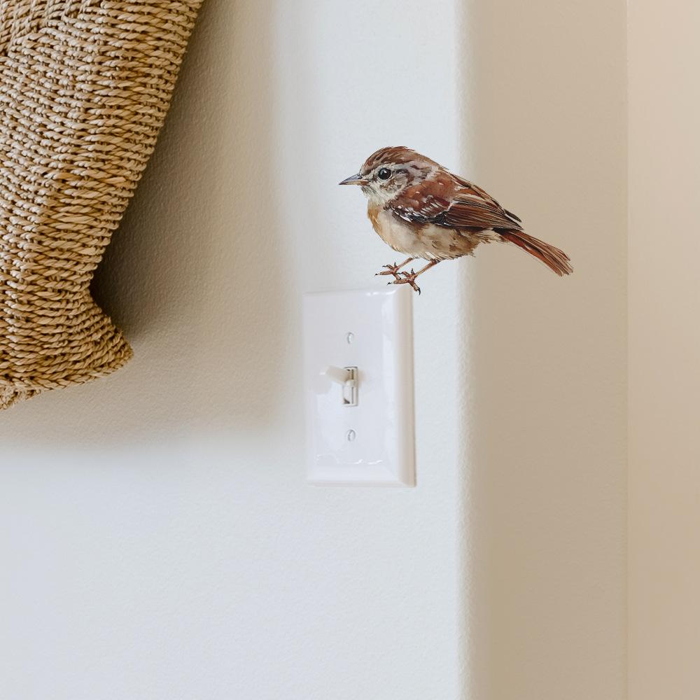 Måla En Liten Fågel I Sovrummet Vardagsrummet och Entrén Strömbrytare och Klistra Heminredning Väggklistermärken