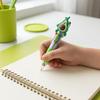2 PIEZAS Bolígrafo Portátil 4 Colores en un Solo Bolígrafo Escritura Suave con Muñeco de Dibujos Animados Lindo Parte Superior Bolígrafo Multicolor para Uso Personal