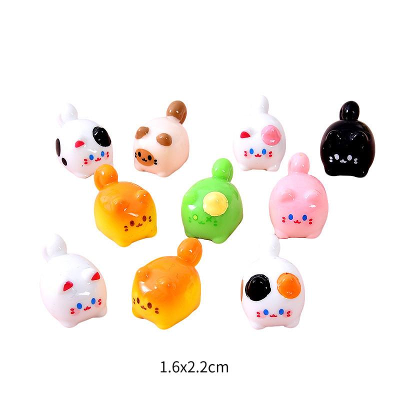

9Pcs/set Multicolors Mini Cat Animal Miniatures Resin Ornaments Moss Terrarium Micro Landscape Fairy Garden Decoration 1-2cm разноцветный