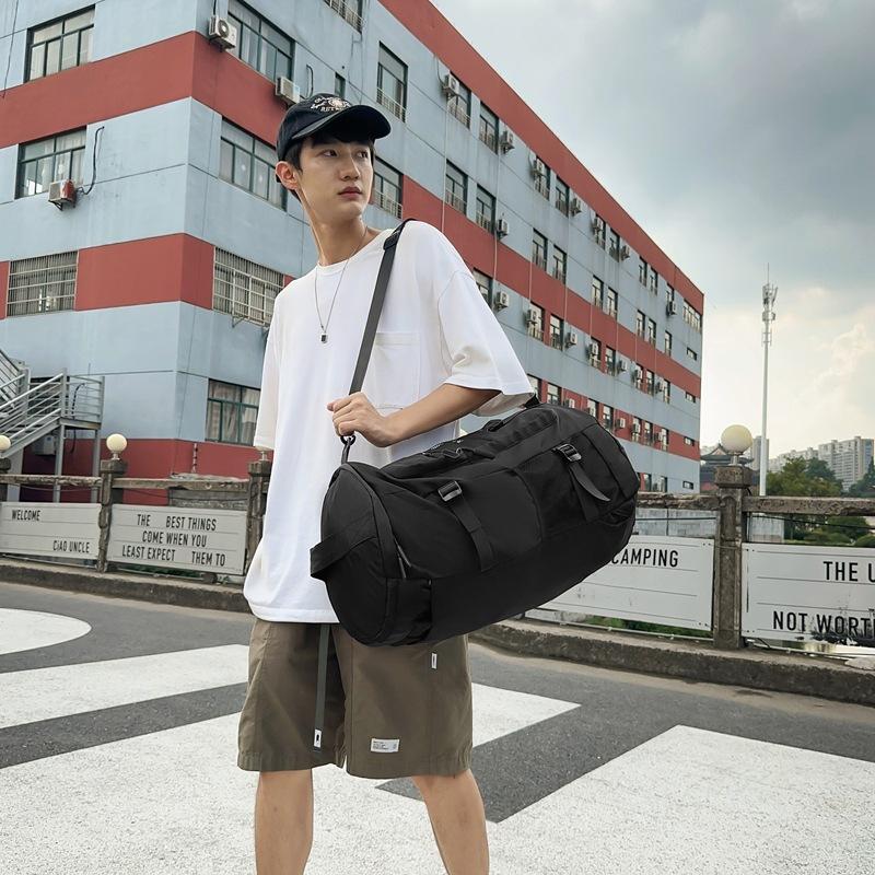 High Quality Nylon Travel Bag for Men and Women Large Capacity Backpack Fashion Sports Fitness Duffel Bags Independent Shoe Compartment Luggage Bag