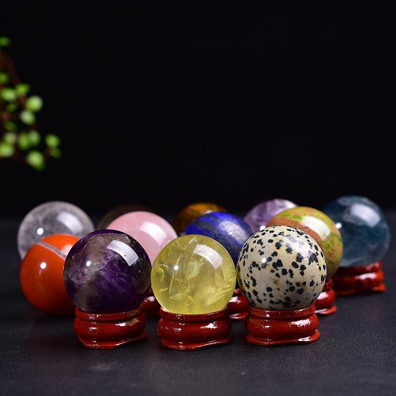 Natürliche Kristallkugel, Heimbüro, Schreibtisch-Dekoration, Ornamente