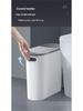 Narrow Gap Trash Can with Lid for Kitchen, Bathroom, and Bedroom