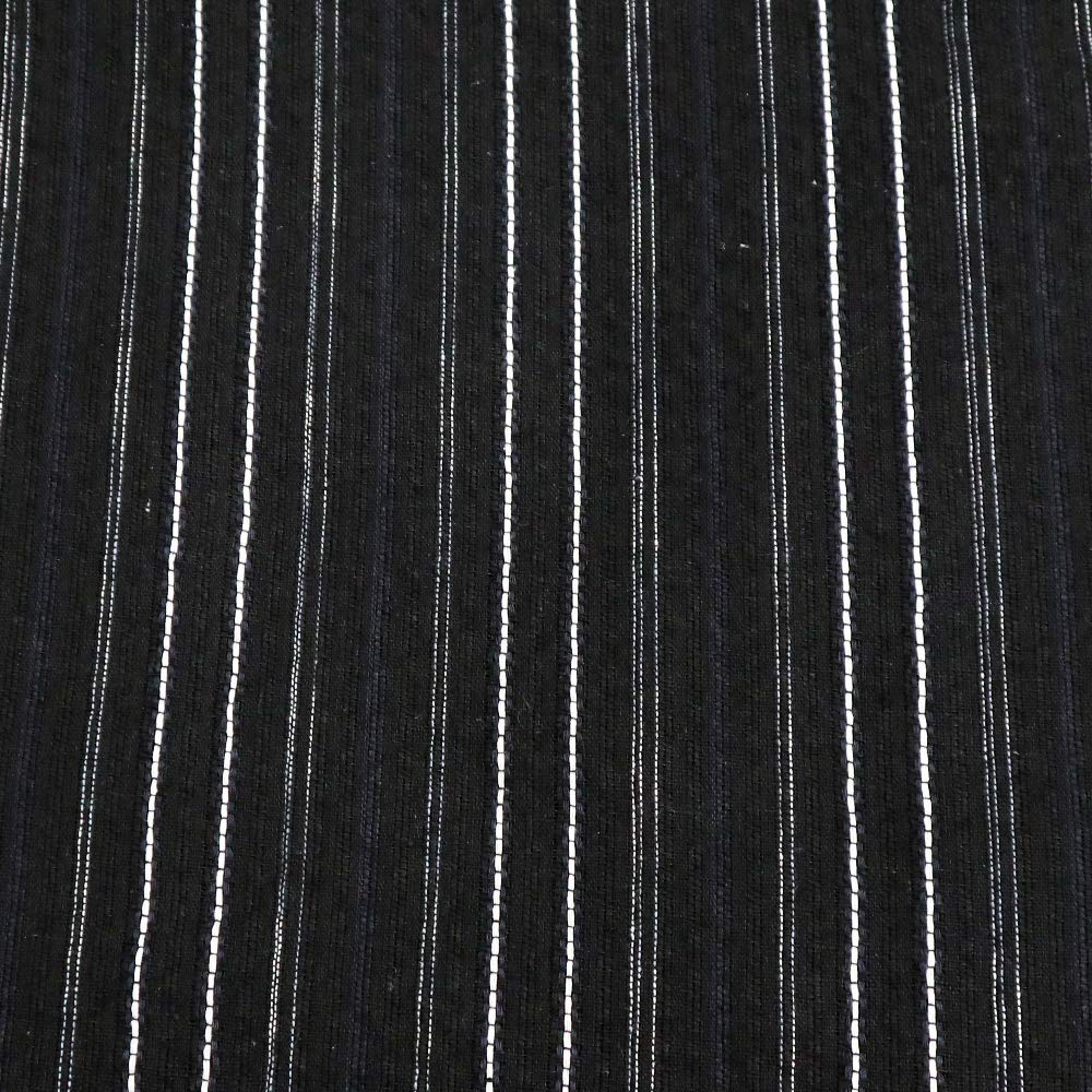 Shoji M33525N Shijira Yukata with and Set [Mitsuhashi Co., Ltd.] Men's Obi, One-Touch Obi, 2-Piece Set, 3-Piece (LL, Black)