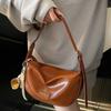 Fashion commuter shoulder bag soft leather bag women's new versatile portable simple messenger bag