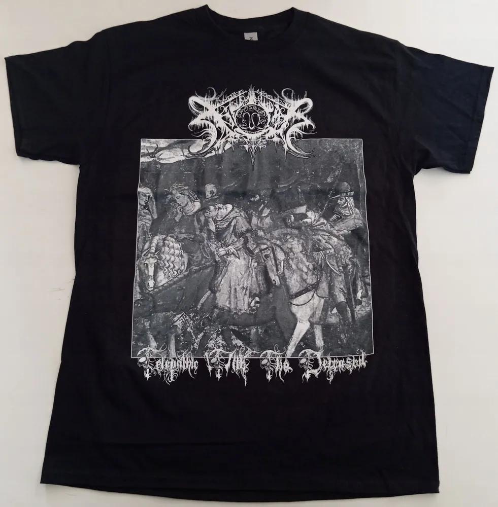 Unisex Short Sleeve Crew Neck Cotton T Shirt Xasthur Telepathic Black Metal S