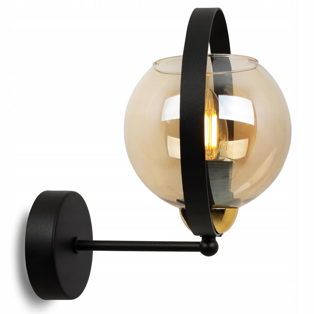 MODERN HONEY RING GLASS WALL LAMP
