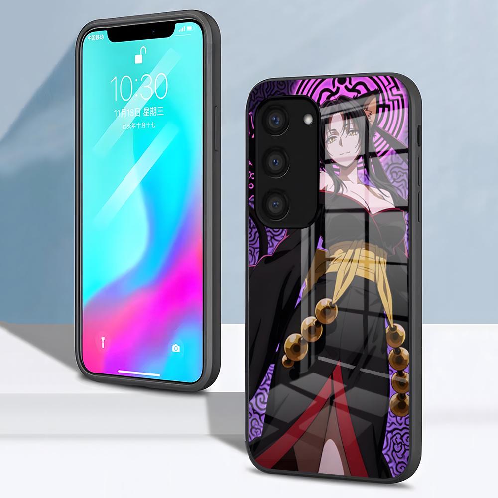 H-high Sschool D-D Kuroka Handyhülle Für Samsung S26 S25 S24 FE S23 S22 S21 Plus S20 Ultra Note20Ultra Schwarze Glasabdeckung