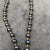 Handmade Baroque Pearl Necklace with Shell Bead Pendant Niche Design