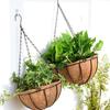 Forros de fibra de coco natural Forros de coco grossos para plantadores de jardim Forros de plantio de cestas redondas suspensas Forros de substituição