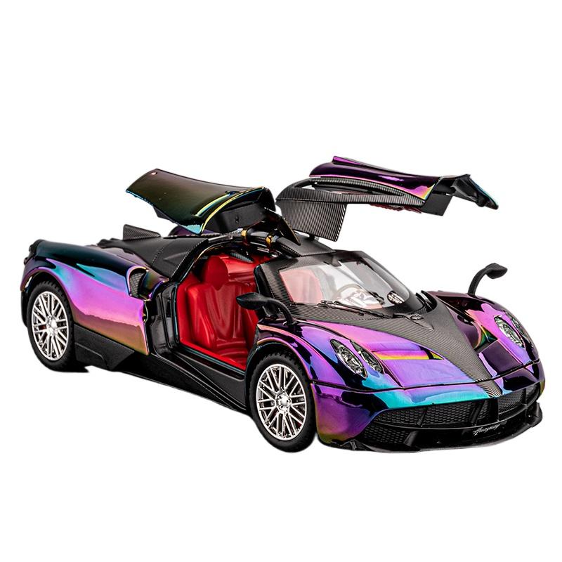 1/24 Pagani Huayra Dinastia Legierung Galvanik Sportwagenmodell Metall Rennwagen Fahrzeuge Modell Sound und Licht Kinderspielzeug Geschenk