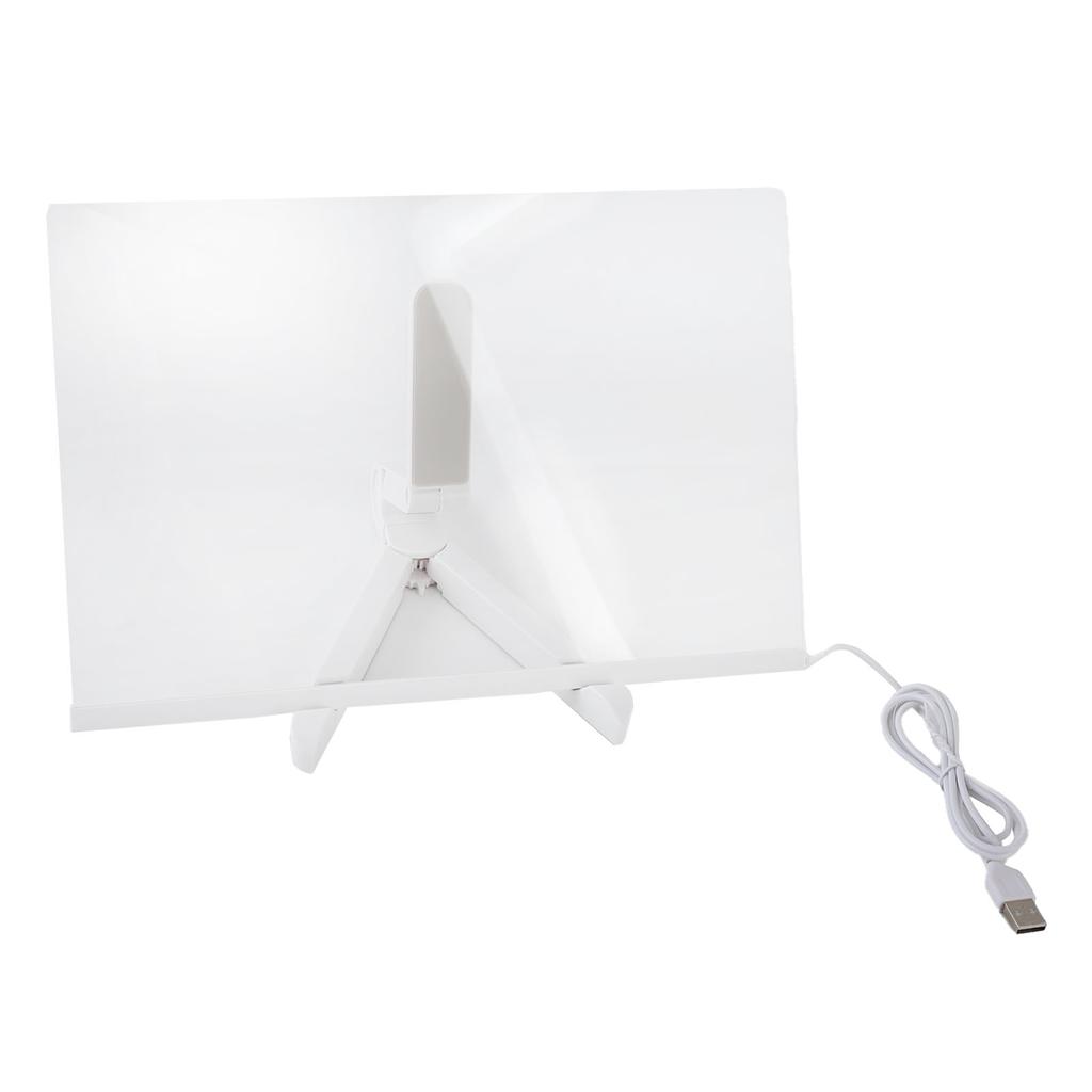 Acrylic Dry Erase Board with Light Clear Desktop Note Memo White Board Notepad Table LED Letter Massage Board with 7