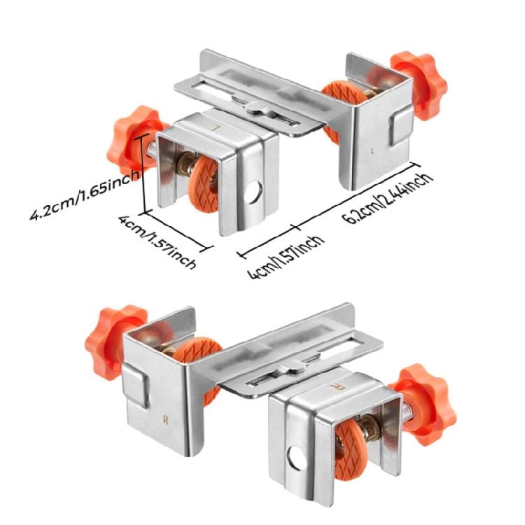 1Pair Drawer Panel Installation Clip Adjustable Tool Panel Strong Fixed Device Woodworking Fixing Clamp Enduring