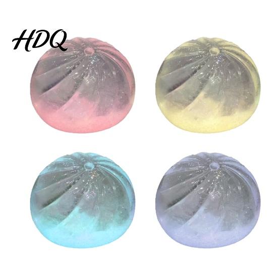 Steamed Bun Sensory Toy Stress Relief Portable Travel Slow Rising Clear Adults Kids Soft Ball Squeeze Pinch Fidget