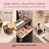 New 7-Compartment Makeup Organizer Desktop Eyeshadow Palette Display Box Makeup Blush Cosmetic Shelf Make Up Tool Storage Holder